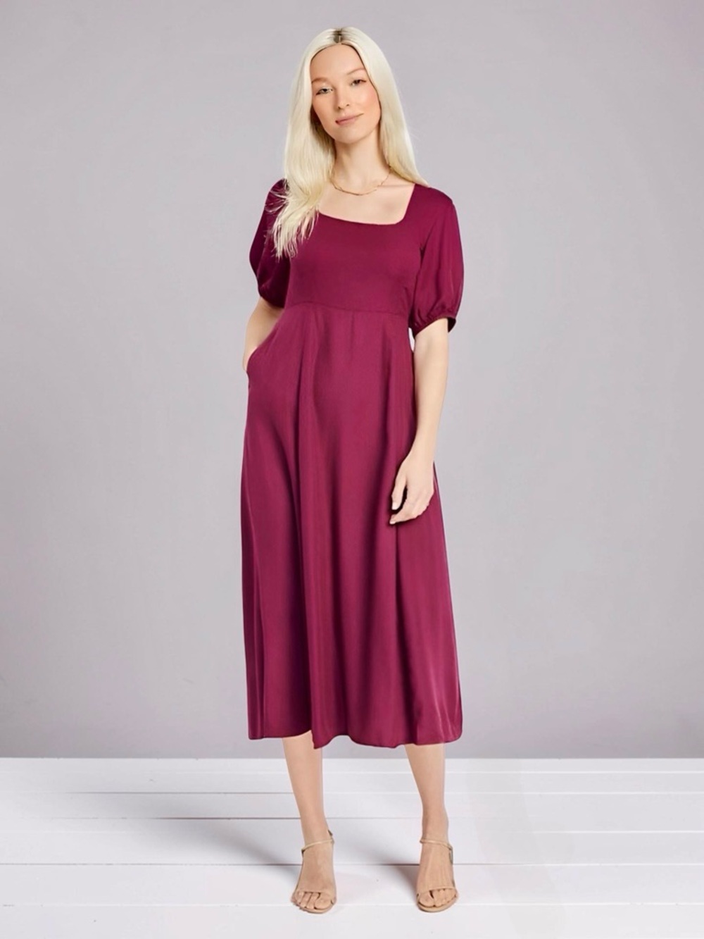 NWT✨ Old Navy Fit & Flare Crepe Midi Dress XL
